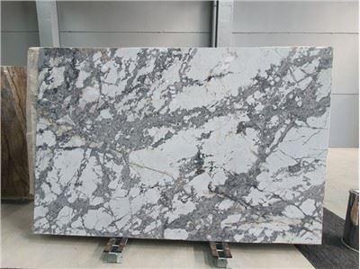 Hiasan Rumah Lantai Jubin Marmar Kelabu-Putih yang tidak kelihatan